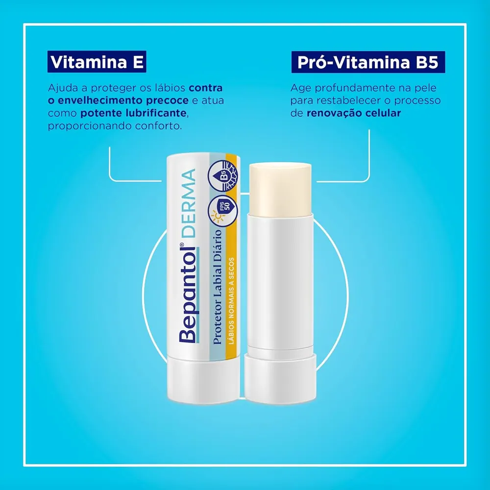 Bepantol Derma Protetor Labial Hidratante Diário FPS 50 4,5g