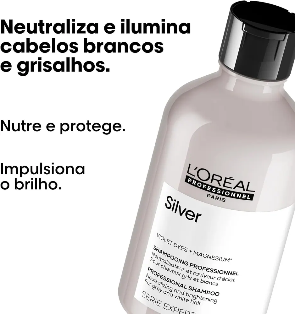 L'Oréal Professionnel Serie Expert Silver Shampoo Matizador 300ml