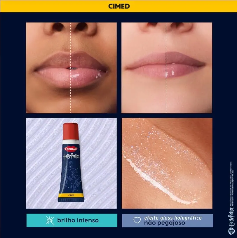 Carmed Gloss Labial Harry Potter Edição Limitada Menta 10g