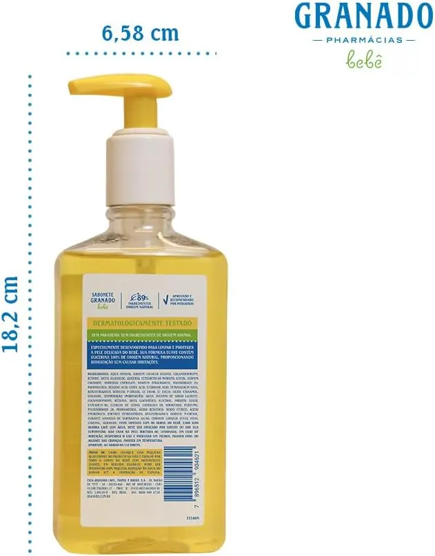 Granado Bebê Sabonete Líquido Glicerinado Tradicional 250ml