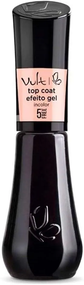 Vult Esmalte 5Free Top Coat Efeito Gel 8ml