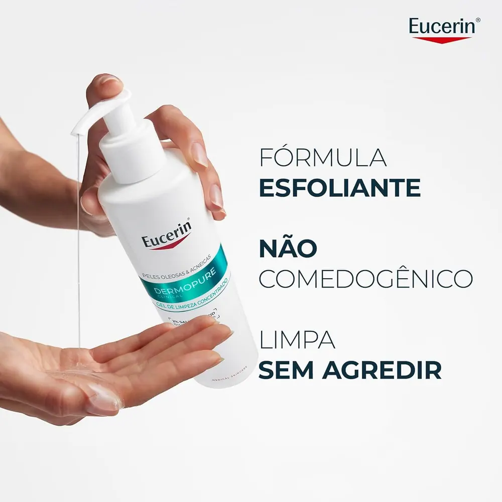 Eucerin Dermopure Clinical Gel de Limpeza Facial Concentrado 400ml