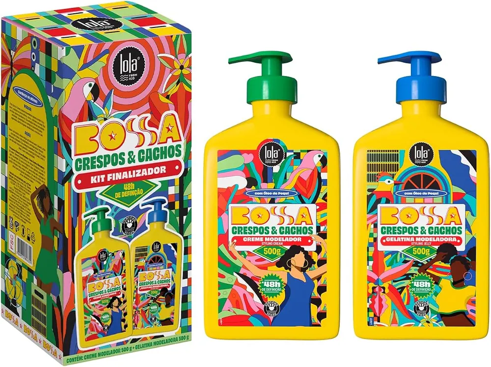 Lola Cosmetics Kit Bossa Creme Modelador 500g + Gelatina Modeladora 500g