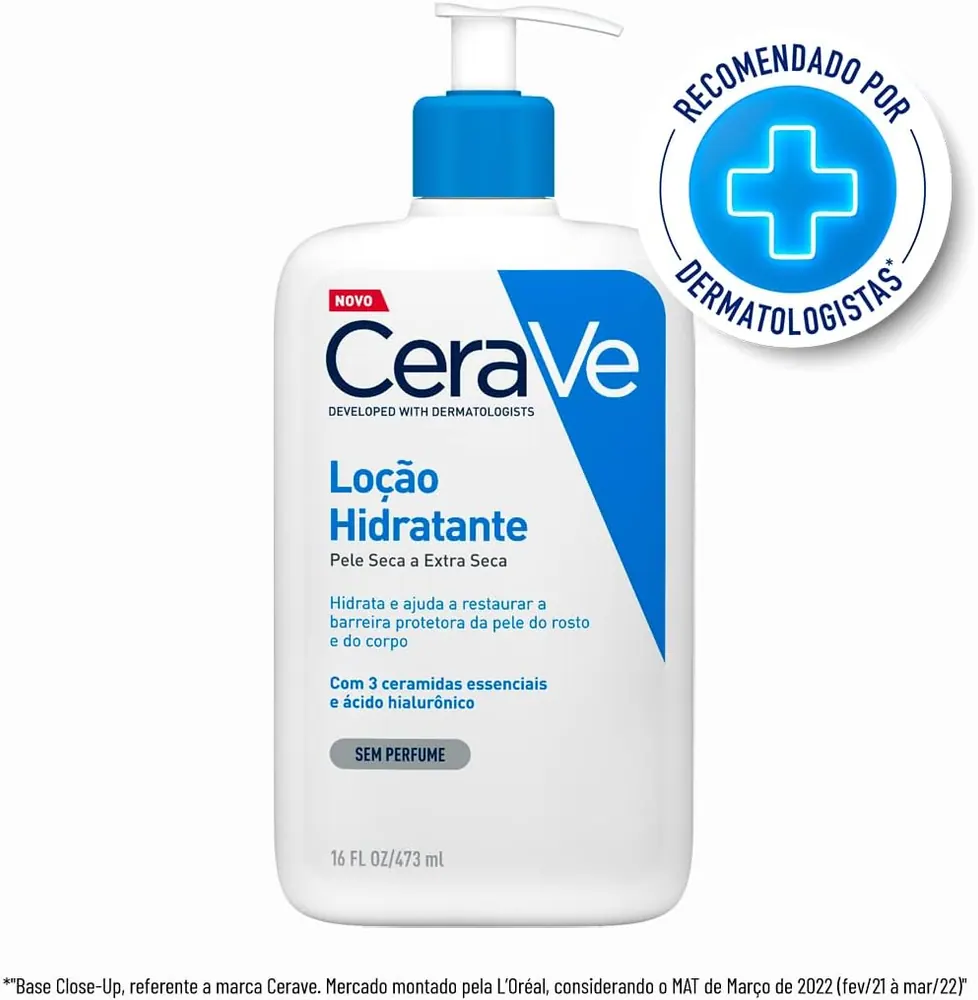 CeraVe Loção Hidratante Corporal com Ácido Hialurônico - 473ml