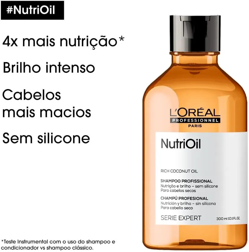 L'Oréal Professionnel NutriOil Shampoo com Óleo de Coco 300ml