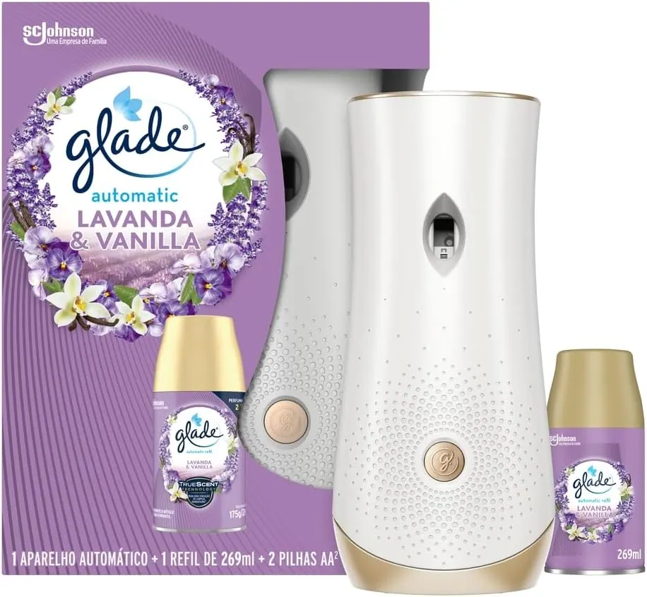 Glade Aromatizador Automático Lavanda e Baunilha - Aparelho + Refil 260ml