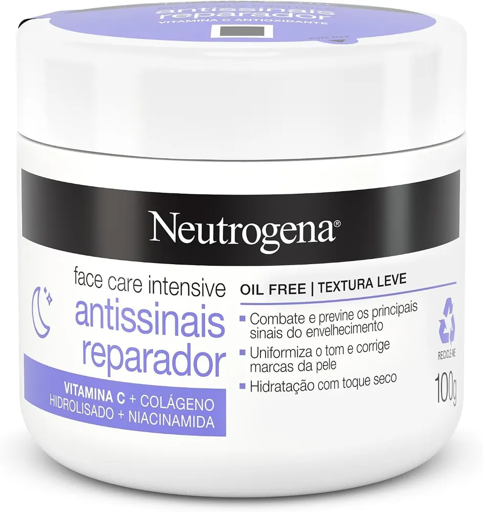 Neutrogena Face Care Intensive Antissinais Reparador 100g