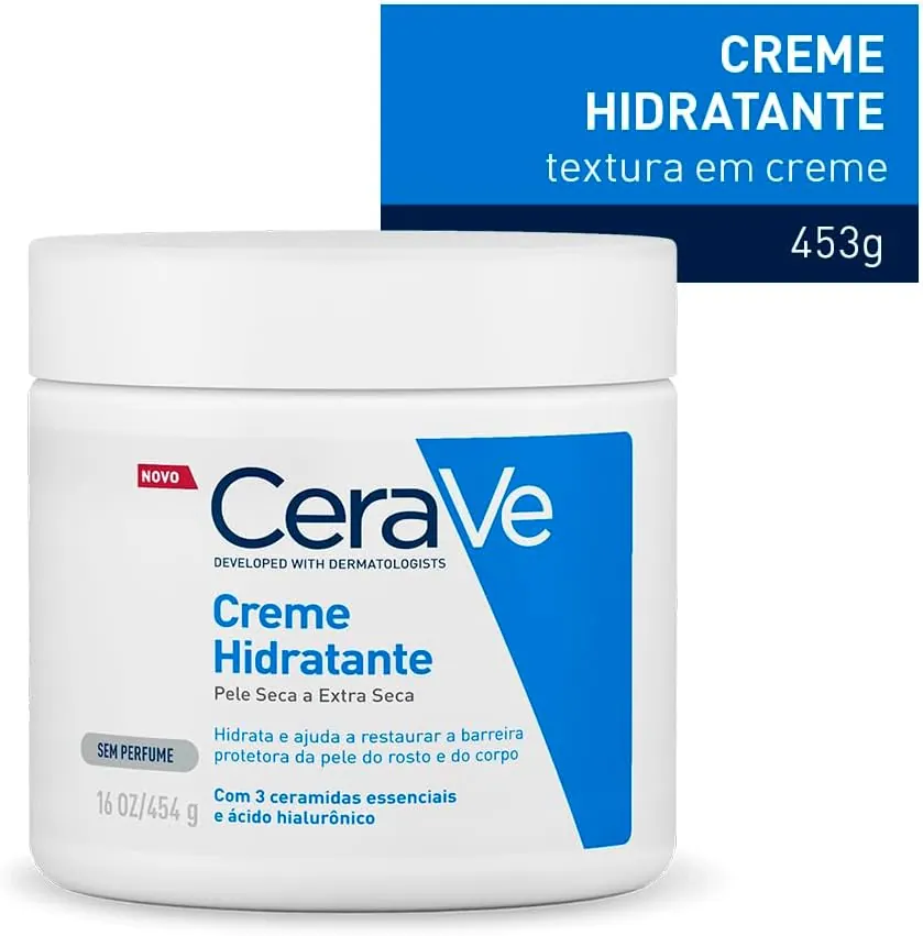 CeraVe Creme Hidratante Corporal Pele Seca a Extra Seca 453g
