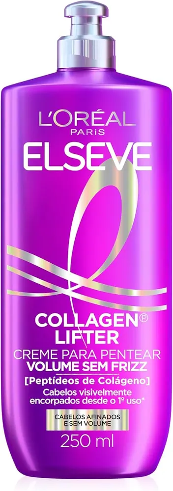 L'Oréal Paris Elseve Collagen Lifter Creme para Pentear Volume sem Frizz 250ml