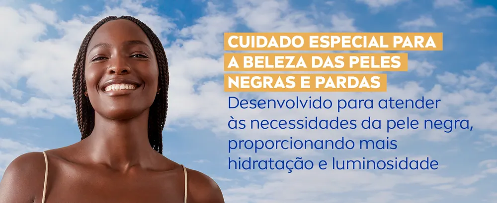 Desenvolvido para as necessidades da pele negra