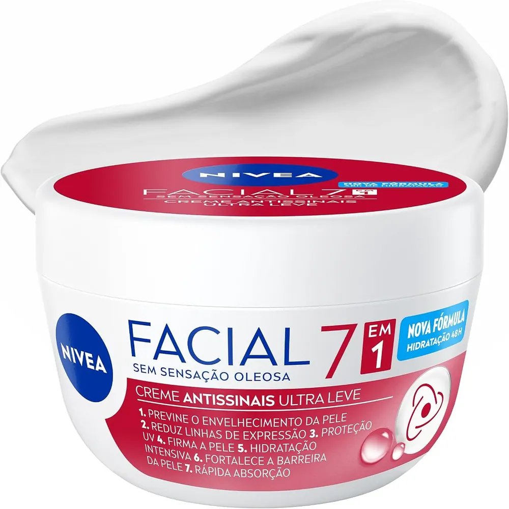 NIVEA Creme Facial Antissinais Ultraleve 7 em 1 100g