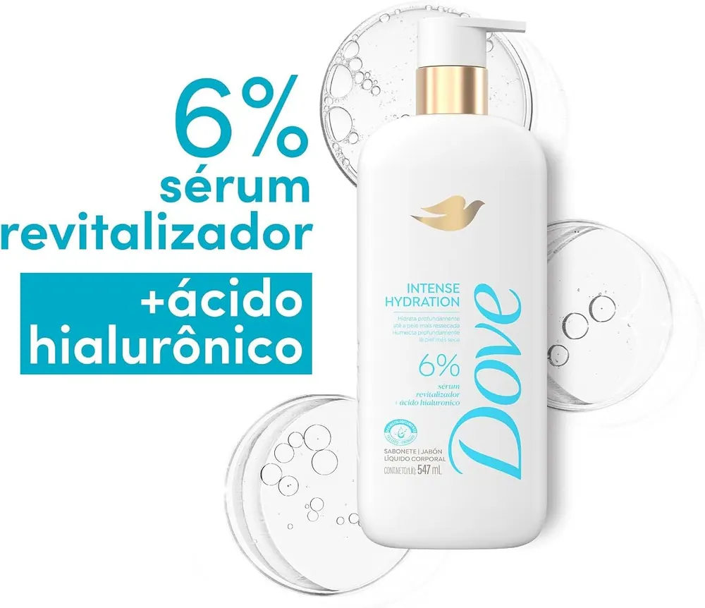 Dove Sabonete Sérum Líquido Intense Hydration 547ml