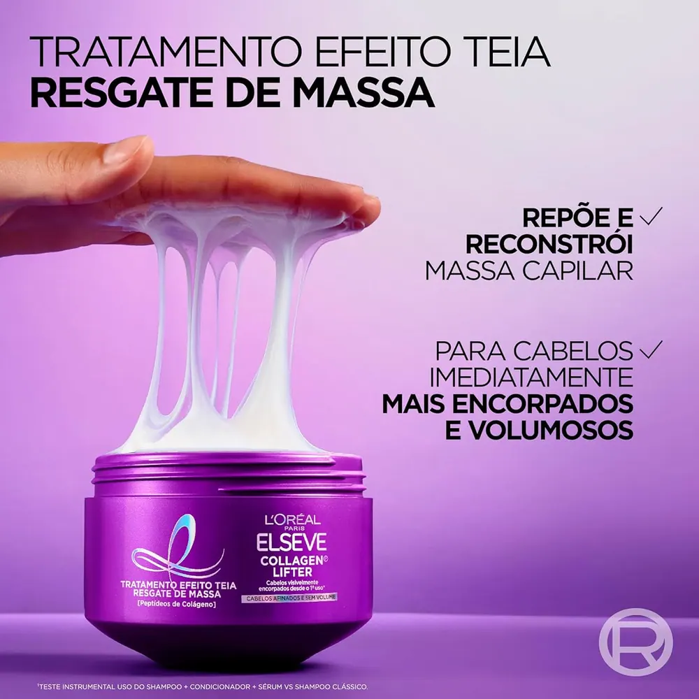 L'Oréal Paris Elseve Collagen Lifter Máscara de Tratamento Colágeno Encorpador 300g