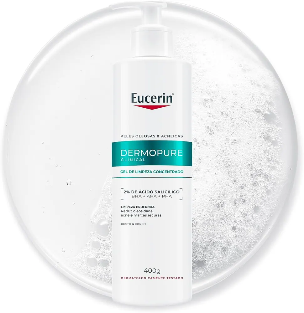 Eucerin Dermopure Clinical Gel de Limpeza Facial Concentrado 400ml