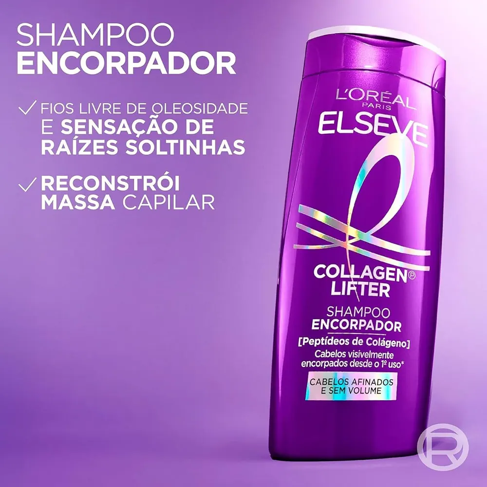 L'Oréal Paris Elseve Collagen Lifter Kit Shampoo 400ml, Condicionador 400ml e Sérum 100ml