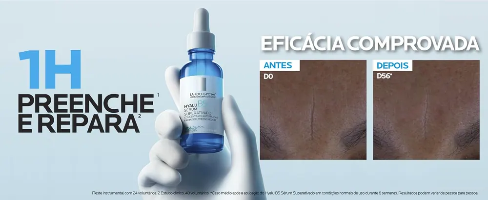Resultados testados do Hyalu B5 Sérum