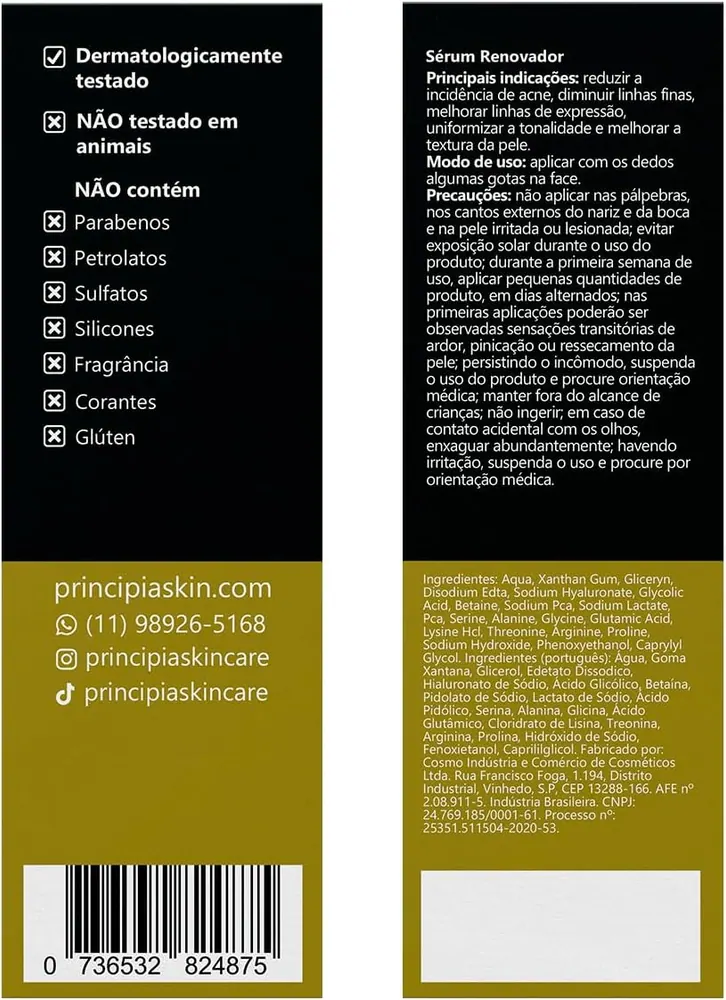 Principia Sérum Ácido Glicólico AG-10 - 9,8% Glicólico + Aminoácidos