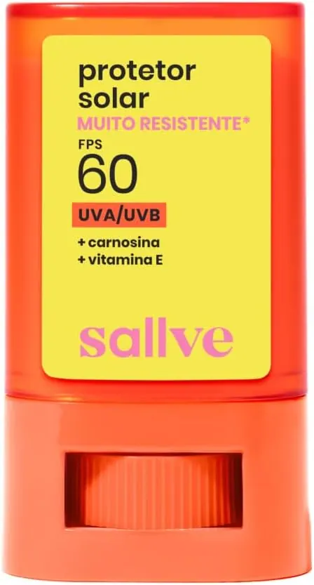 Sallve Protetor Solar em Bastão FPS 60 Sem Cor 15g