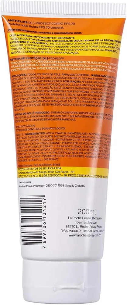 La Roche-Posay Anthelios XL Protetor Solar Corporal FPS 70 200ml