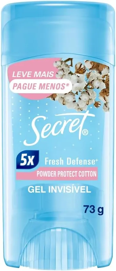 Secret Desodorante Antitranspirante em Gel Proteção de Algodão 73g