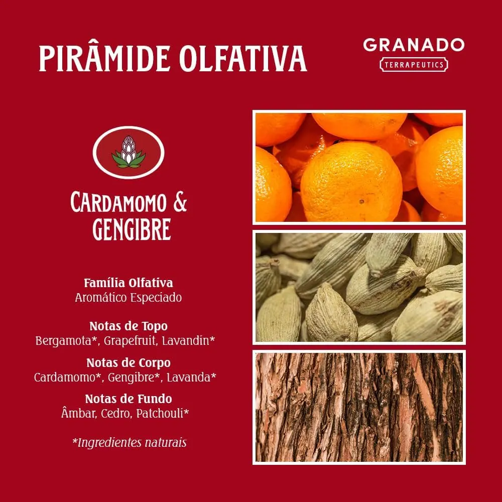 Granado Terrapeutics Colônia Cardamomo e Gengibre 230ml