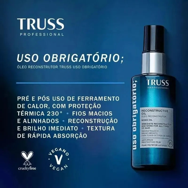 Truss Óleo Reconstrutor Uso Obrigatório 30ml