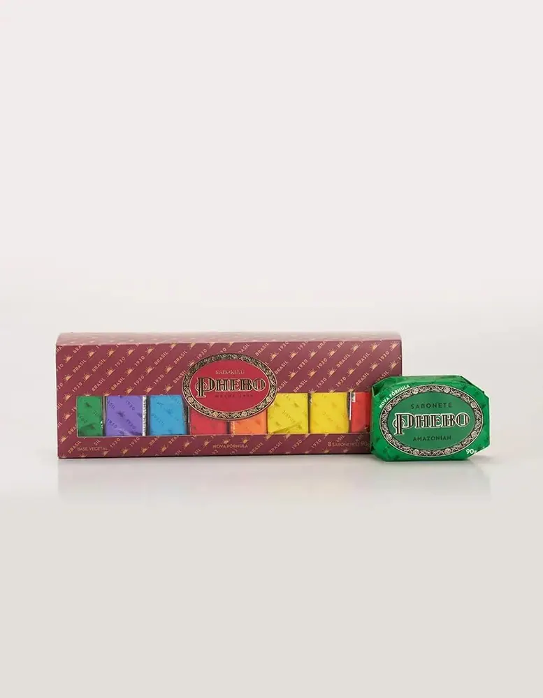 Phebo Caixa de Sabonetes em Barra Linha Tradicional - 8 x 90g