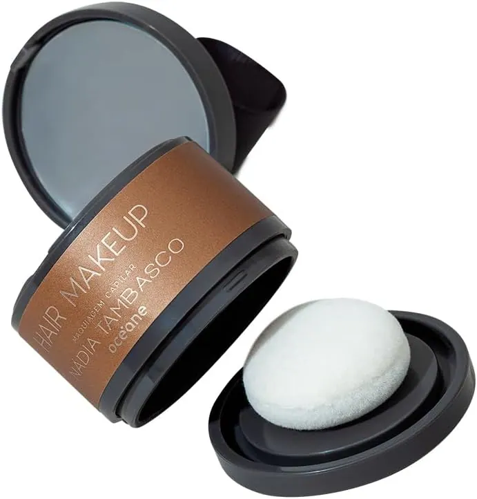 Océane Maquiagem Capilar Hair Makeup Nádia Tambasco Castanho Claro 4g