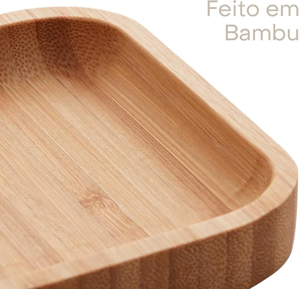 Lyor Bandeja de Bambu Hire Natural 28cm