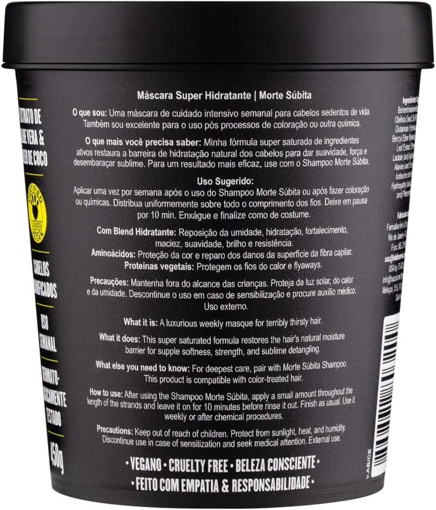 Lola Cosmetics Morte Súbita Máscara Super Hidratante 450g