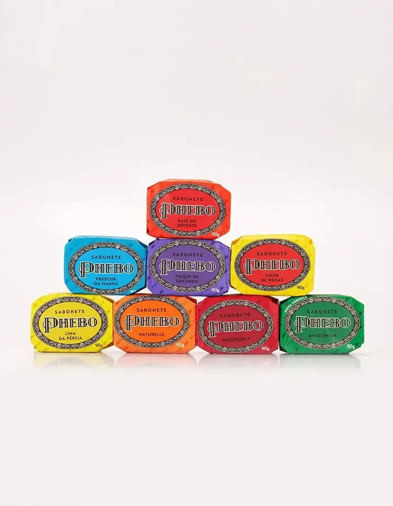Phebo Caixa de Sabonetes em Barra Linha Tradicional - 8 x 90g
