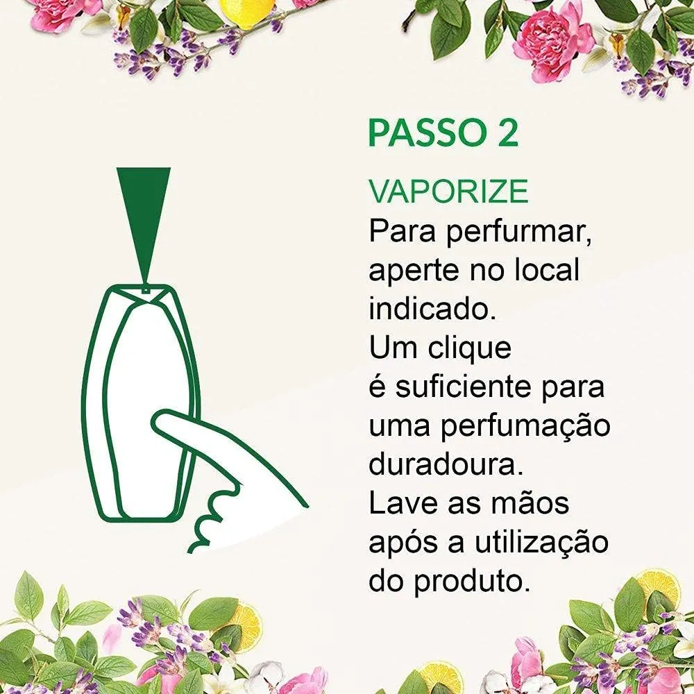 Bom Ar Click Spray Refil Flor de Algodão - Kit 3 Refis