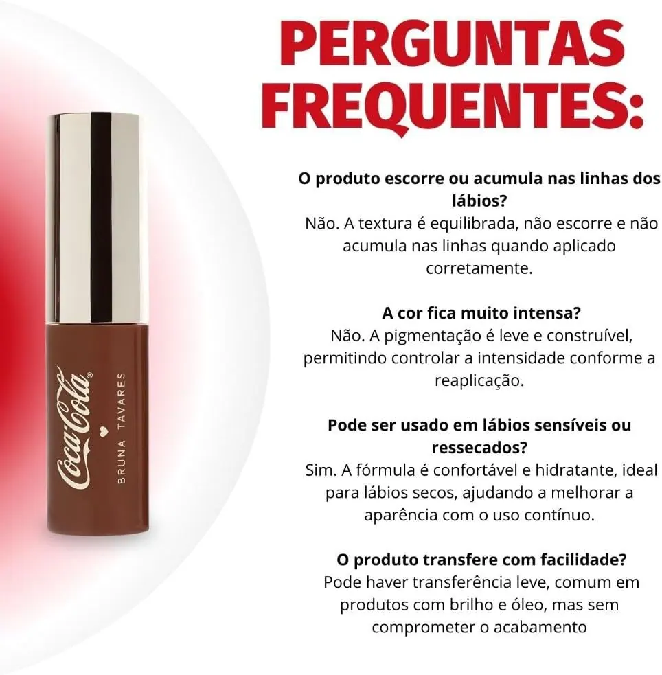 Bruna Tavares Oil Tint Coca-Cola Cor Spicy 4,75ml