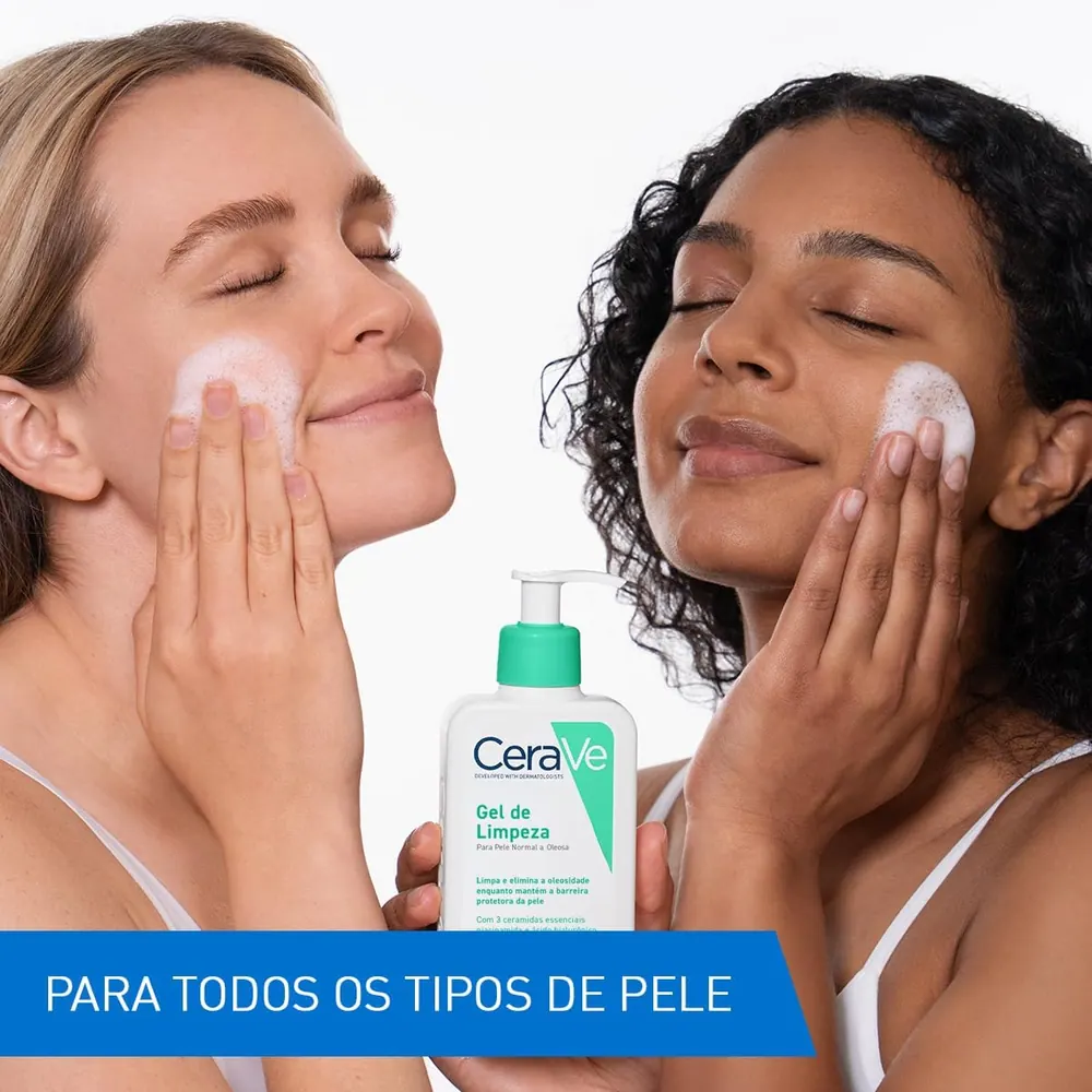 CeraVe Gel de Limpeza Facial para Pele Oleosa com Niacinamida - 454g