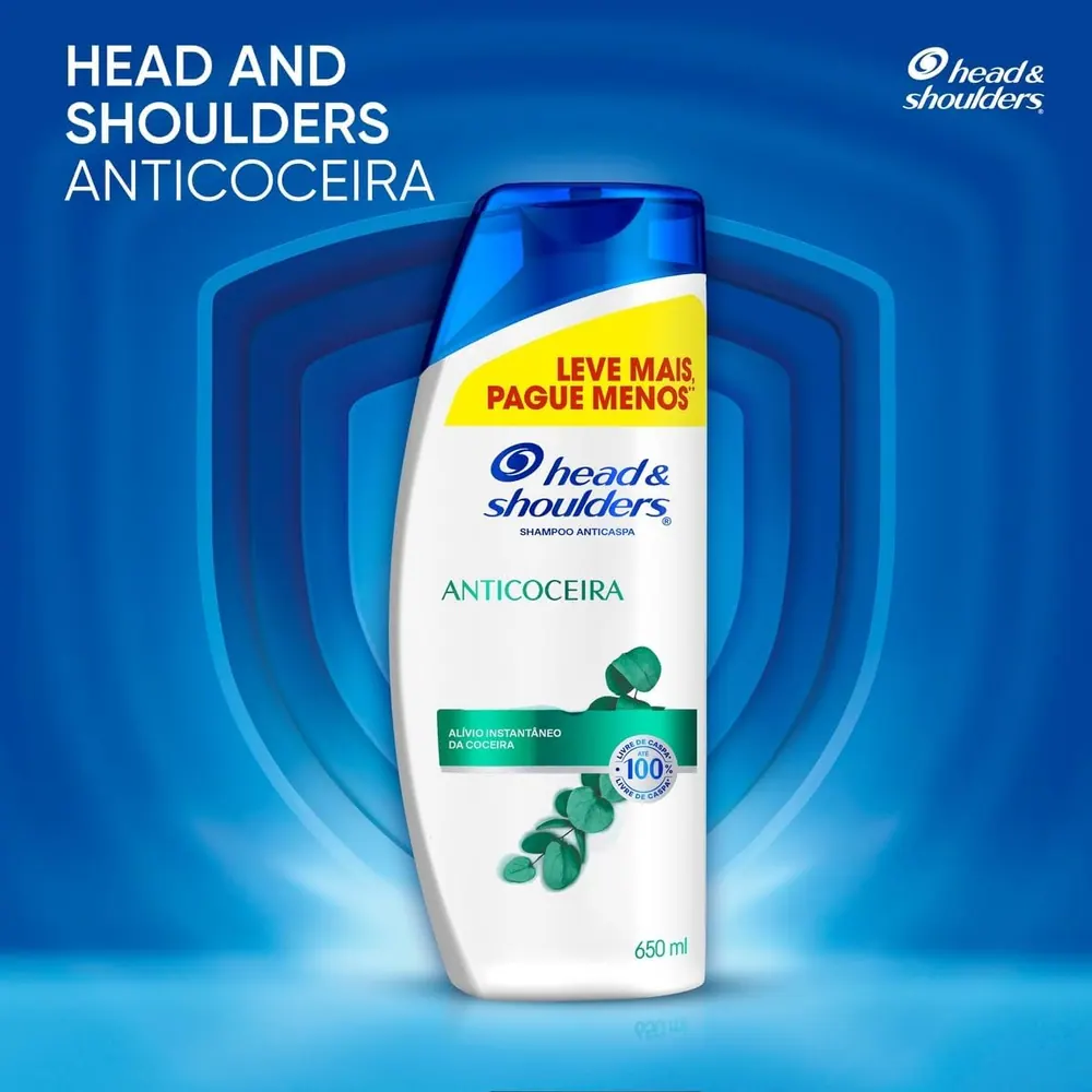 Head & Shoulders Shampoo Anticaspa Anticoceira 650ml