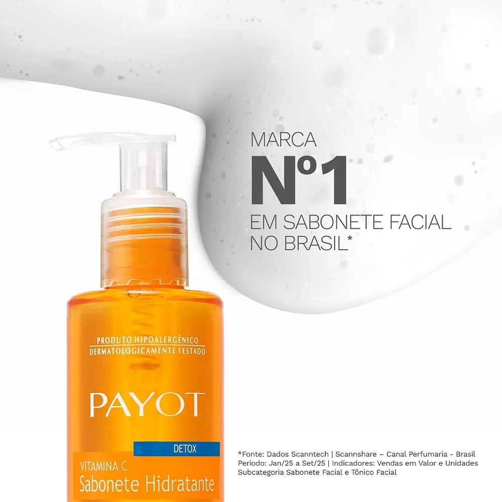 Payot Detox Sabonete Líquido Facial com Vitamina C 220ml