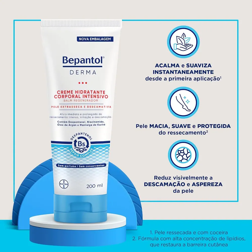 Bepantol Derma Hidratante Corporal Intensivo Balm 200ml