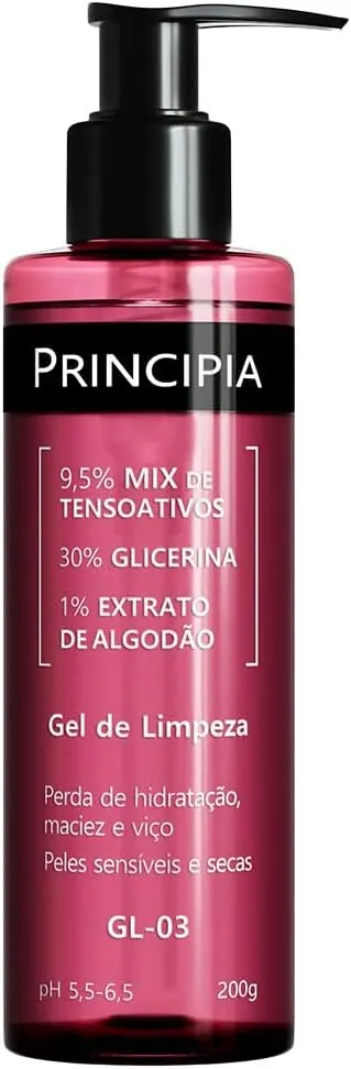Principia Gel de Limpeza Facial GL-03 200g - Glicerina + Extrato de Algodão
