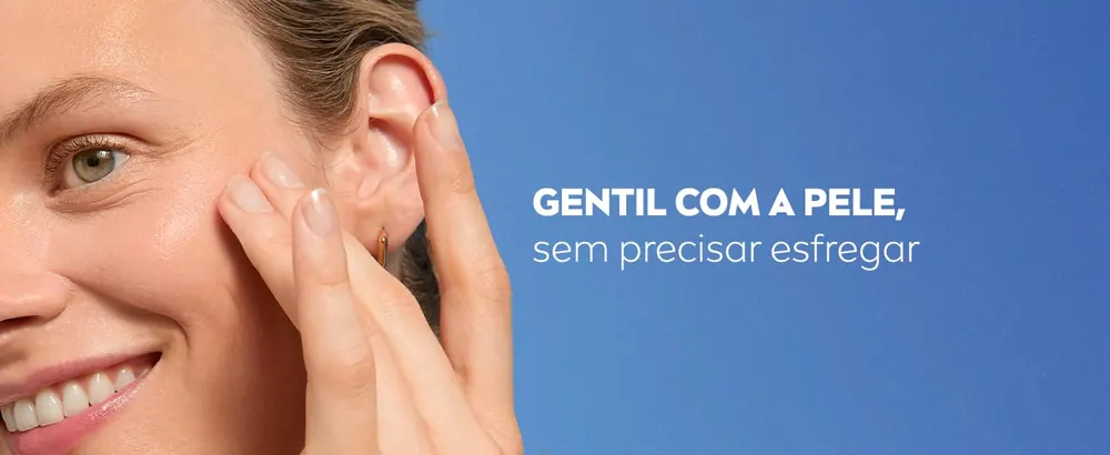 Limpeza gentil sem precisar esfregar