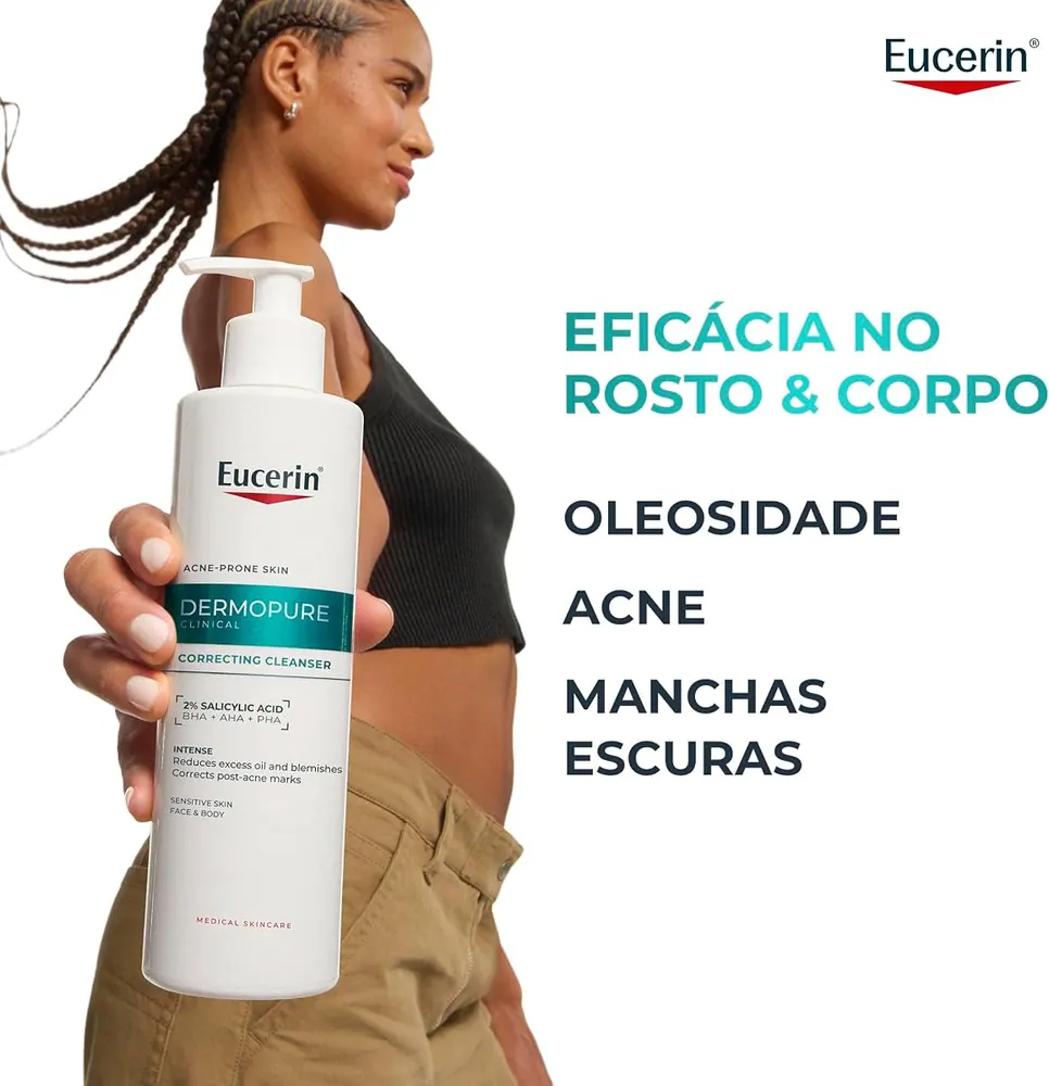 Eucerin Dermopure Clinical Gel de Limpeza Facial Concentrado 400ml