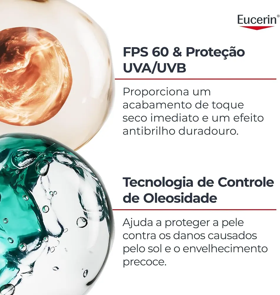 Eucerin Protetor Solar Facial Oil Control FPS 60 50ml
