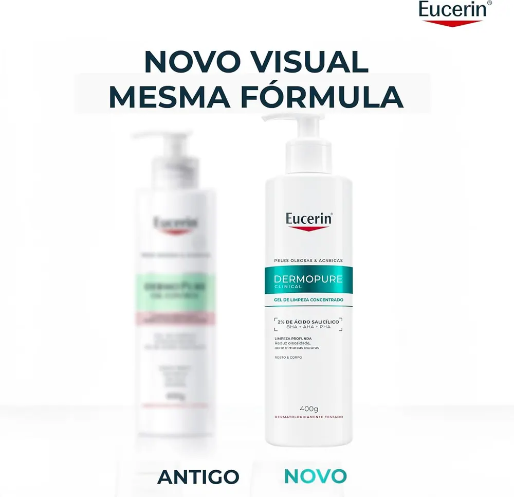 Eucerin Dermopure Clinical Gel de Limpeza Facial Concentrado 400ml