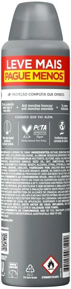 Dove Men+Care Antitranspirante Aerossol Invisible Dry 250ml