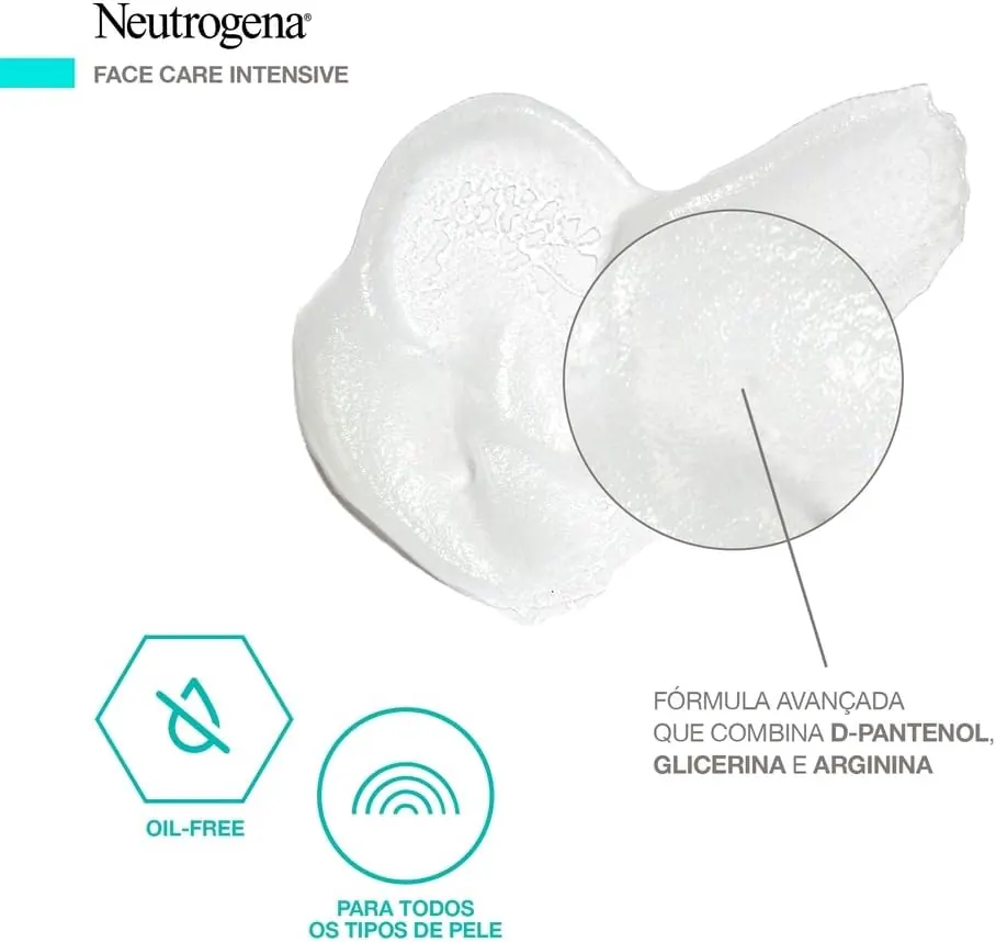 Neutrogena Face Care Intensive Hidratante Facial Matte 3 em 1 100g