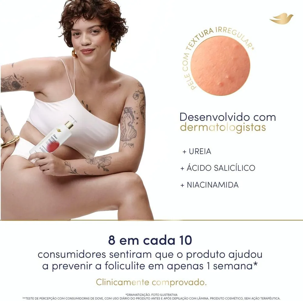 Dove Sérum Hidratante Corporal Glicólico + Reparador de Textura 380ml