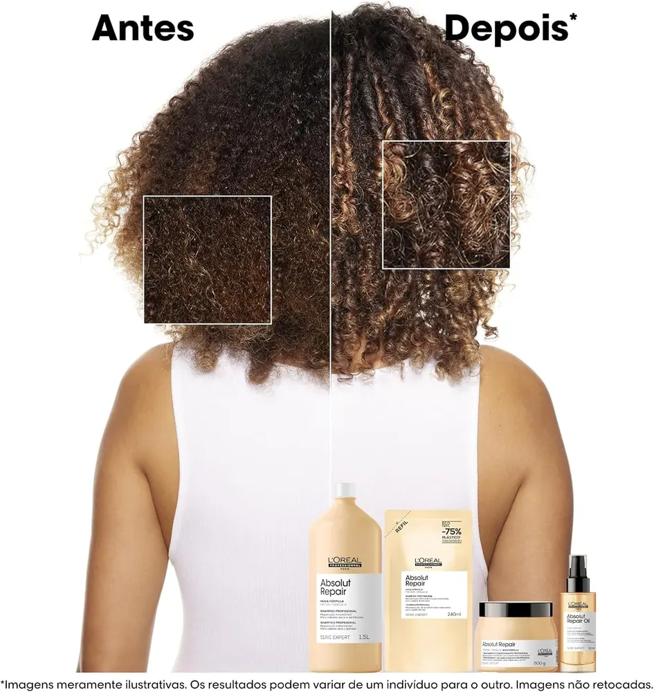 L'Oréal Professionnel Absolut Repair Máscara Capilar para Cabelos Secos e Danificados