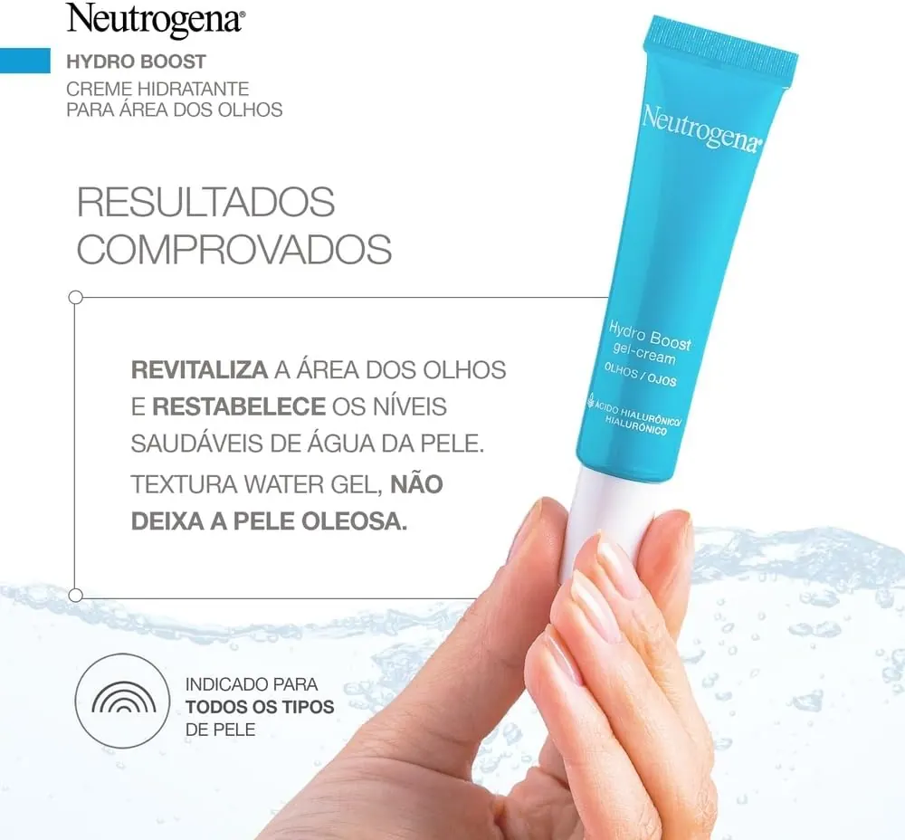 Neutrogena Hydro Boost Creme para Olhos com Ácido Hialurônico 15g