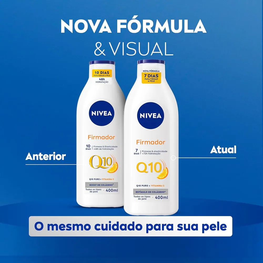NIVEA Loção Hidratante Firmador Q10 + Vitamina C 400ml