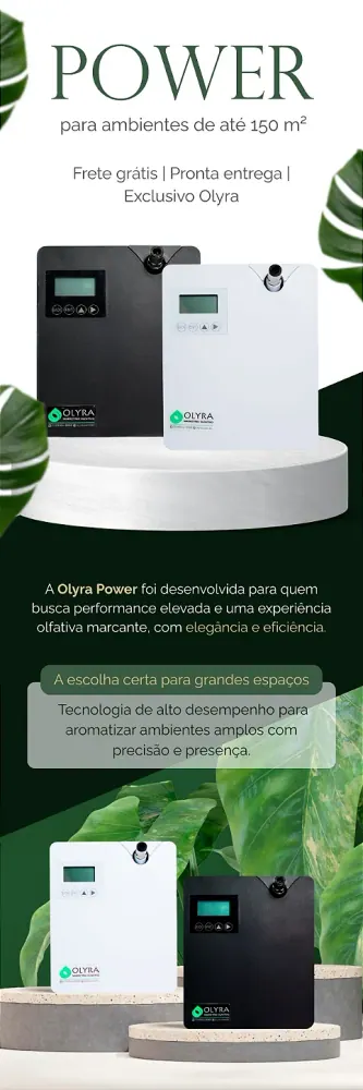 Aromatizador Profissional Olyra Power 150m² - Alta Performance para Grandes Ambientes