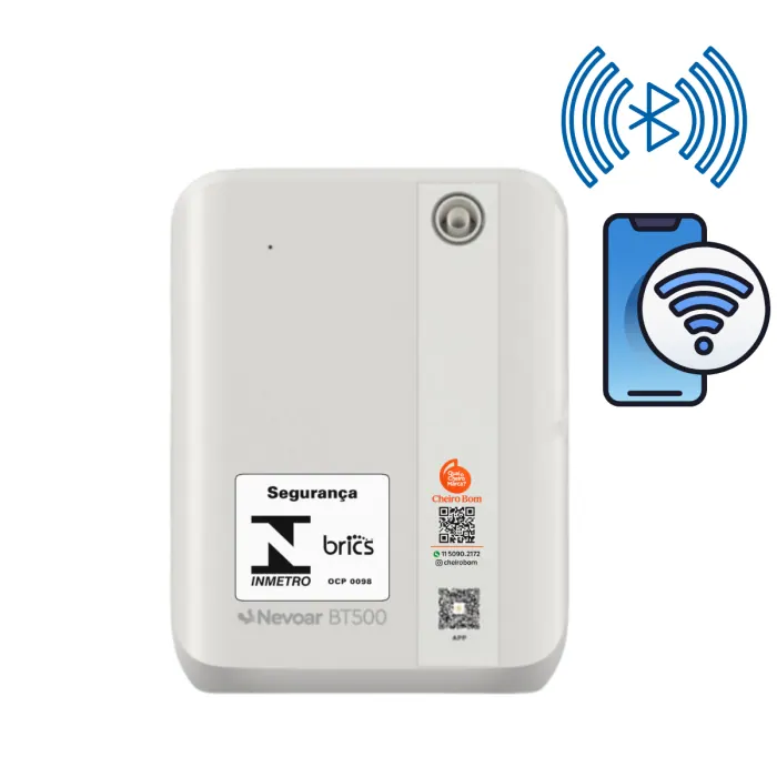 Aromatizador Nebulizador Nevoar BT500 Bluetooth 200m² - Marketing Olfativo Profissional